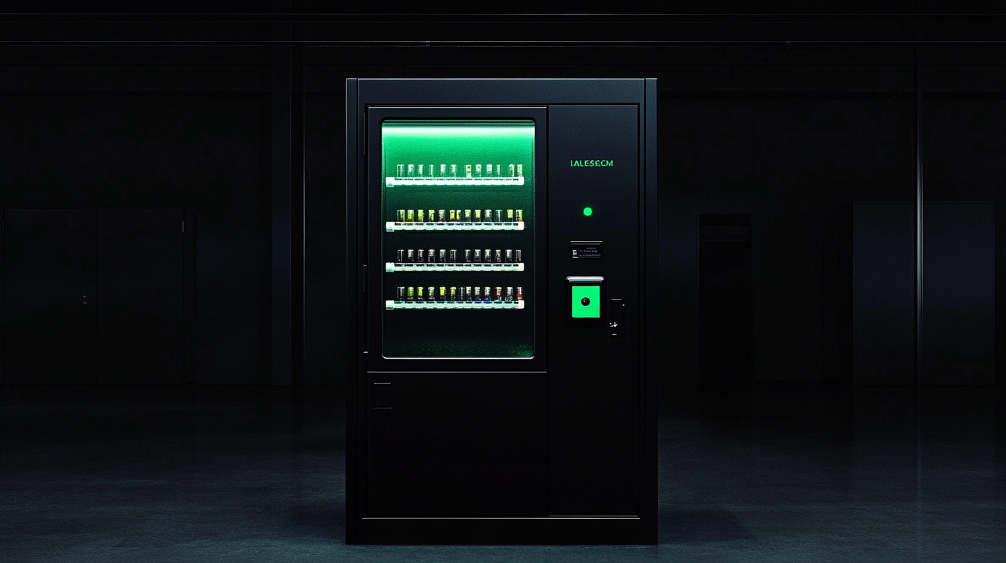A vending machine as a metaphor for deterministic systems: press the same button and you get the same, auditable result every time.